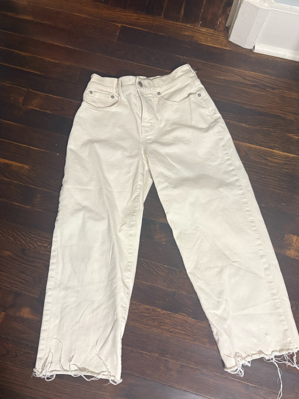 Women’s Vintage Wide-Leg Crop Jean - Cream